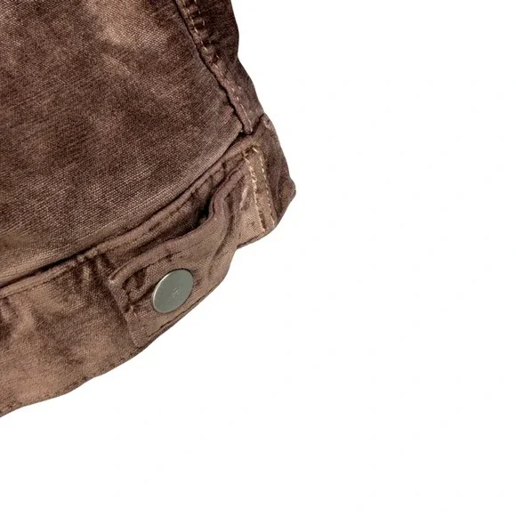 Free People Velvet Trucker Jacket Size M/L Mauve Oversized OB713485 - Picture 4 of 10